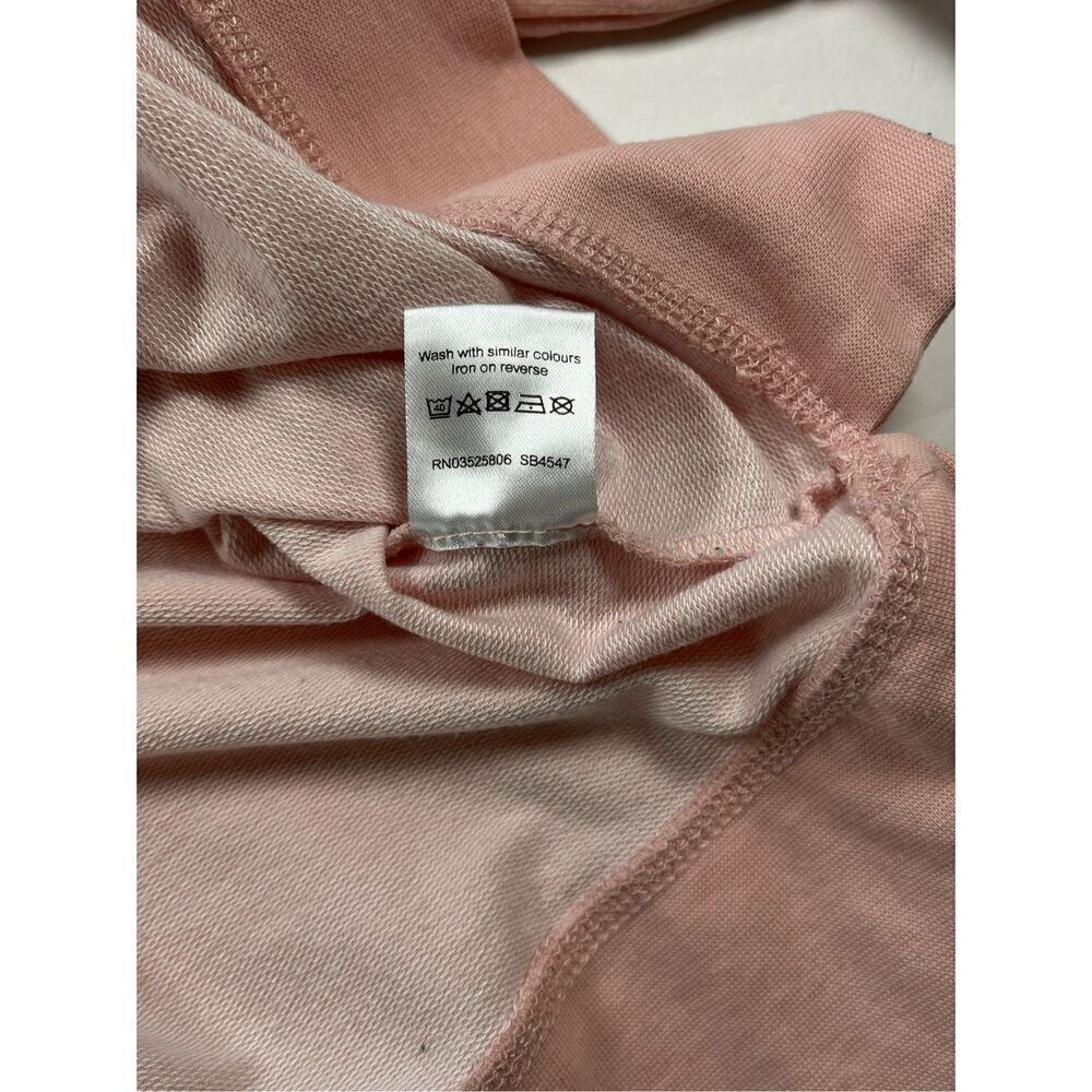 Sweaty Betty Chelsea Cropped Long Sleeve French Terry Peach Pink Size Large EUC - Picture 9 of 9